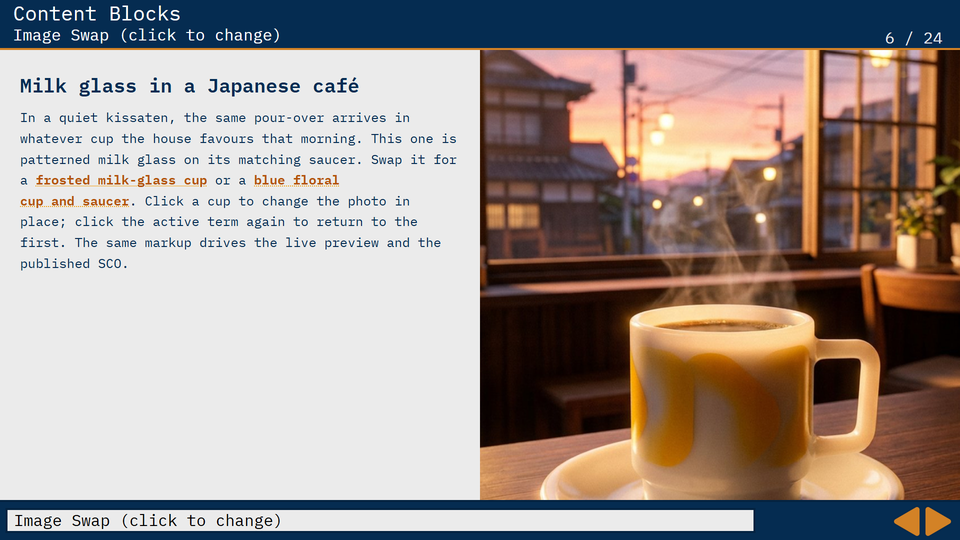 Image-swap block