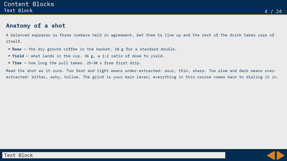 Text block